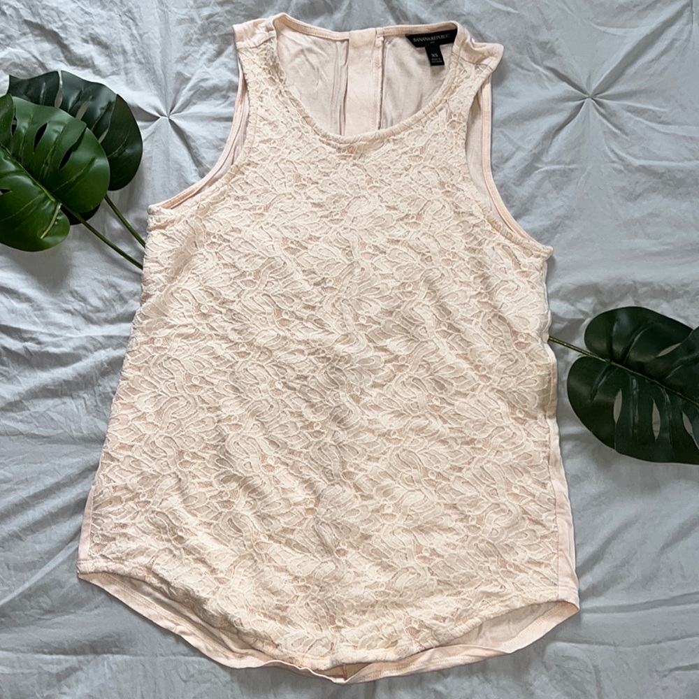 Pink Lace Tank